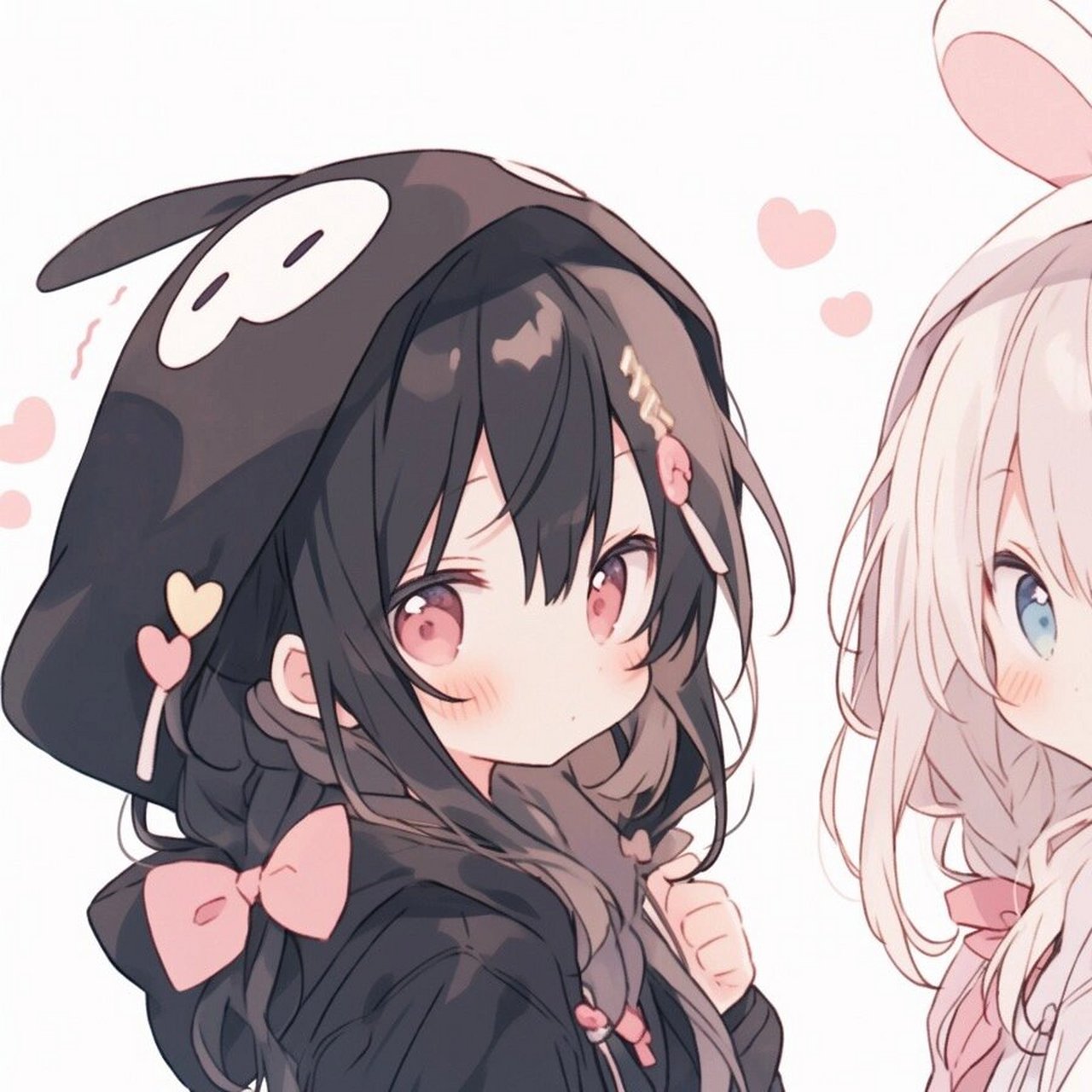 【首发】超可爱闺蜜头像 兔兔宝宝 自取自截 闺蜜头像一人一张 2023最