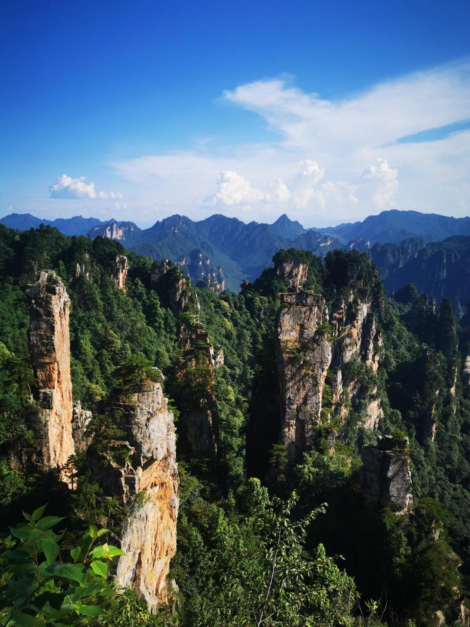 贺龙公园,云青岩观景台,西海峰林,上千座山峰矗立在眼前,感叹大自然