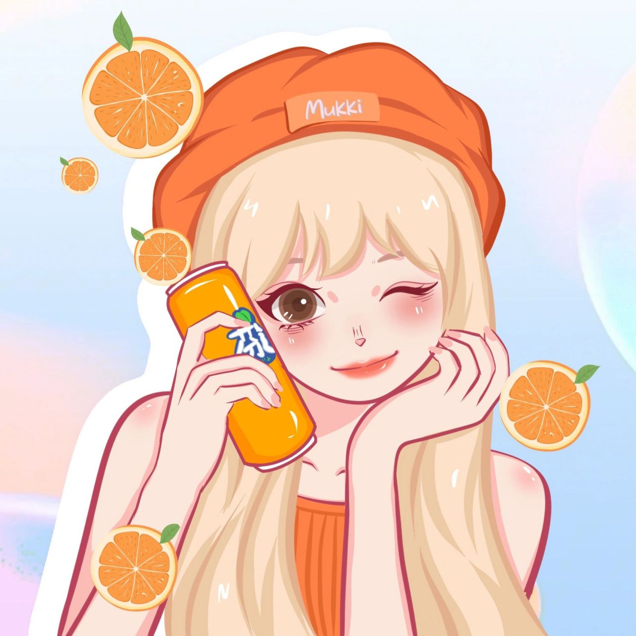 卡通头像/ 四选一~今天的橙子有亿点点甜 画的是 万事芬达 可投稿