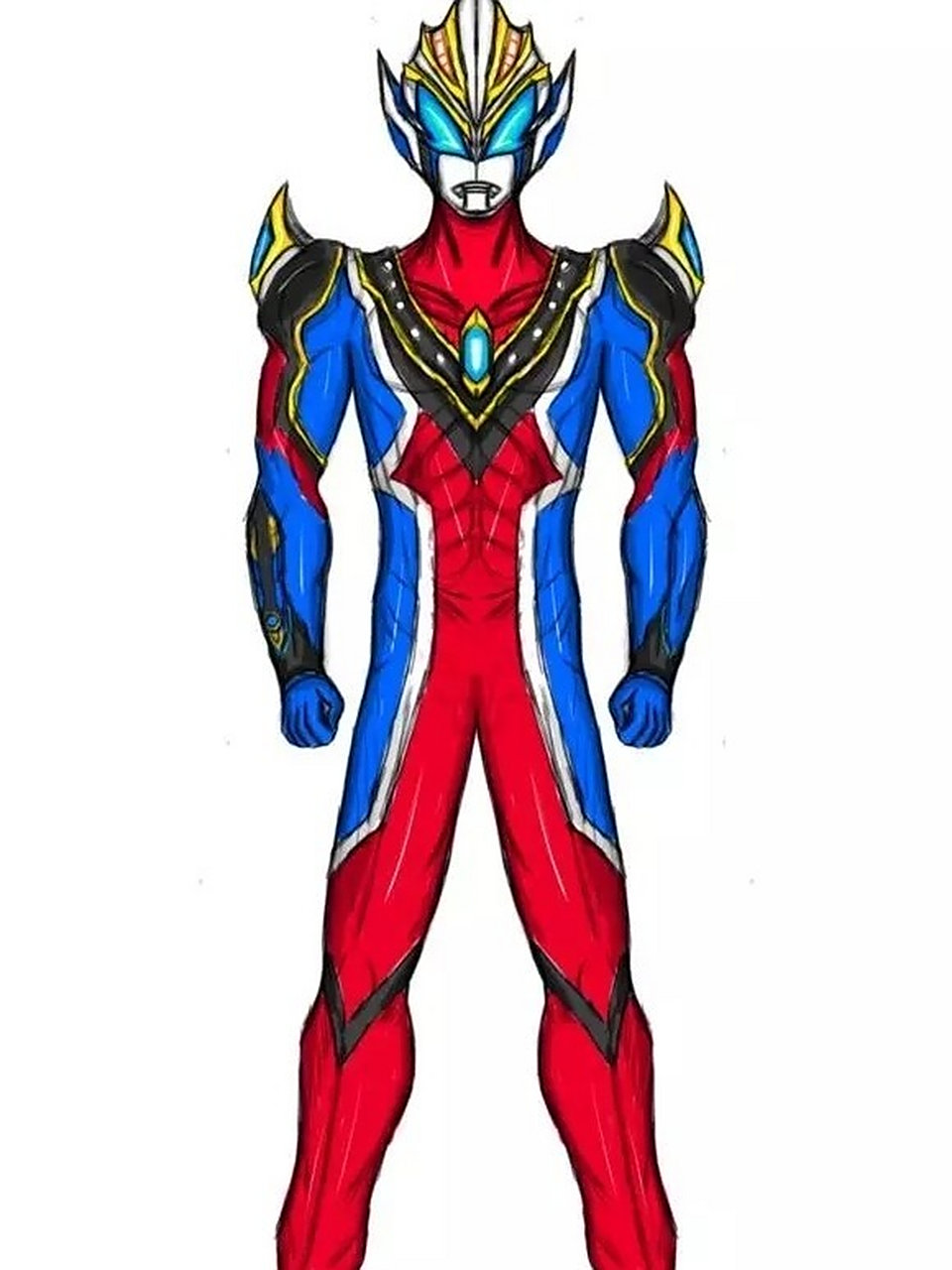 手绘奥特曼:捷德奥特曼最新三形态 大家说是不是银光形态最亮眼