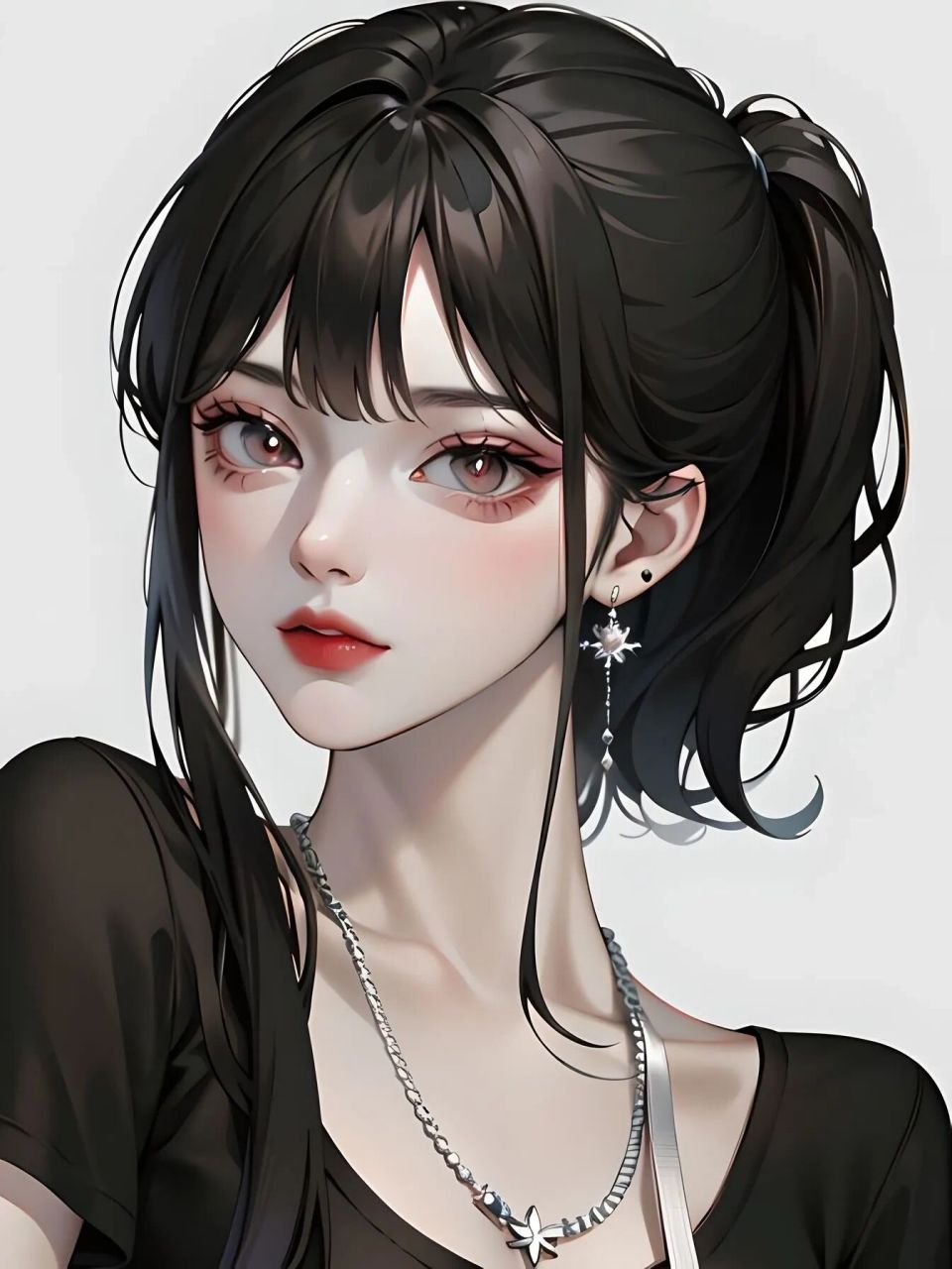 黑色系|高马尾女孩 "好好生活,好好努力,也要好好休息"