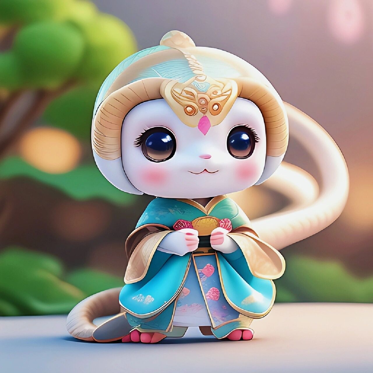 俏皮可爱的蛇宝宝!