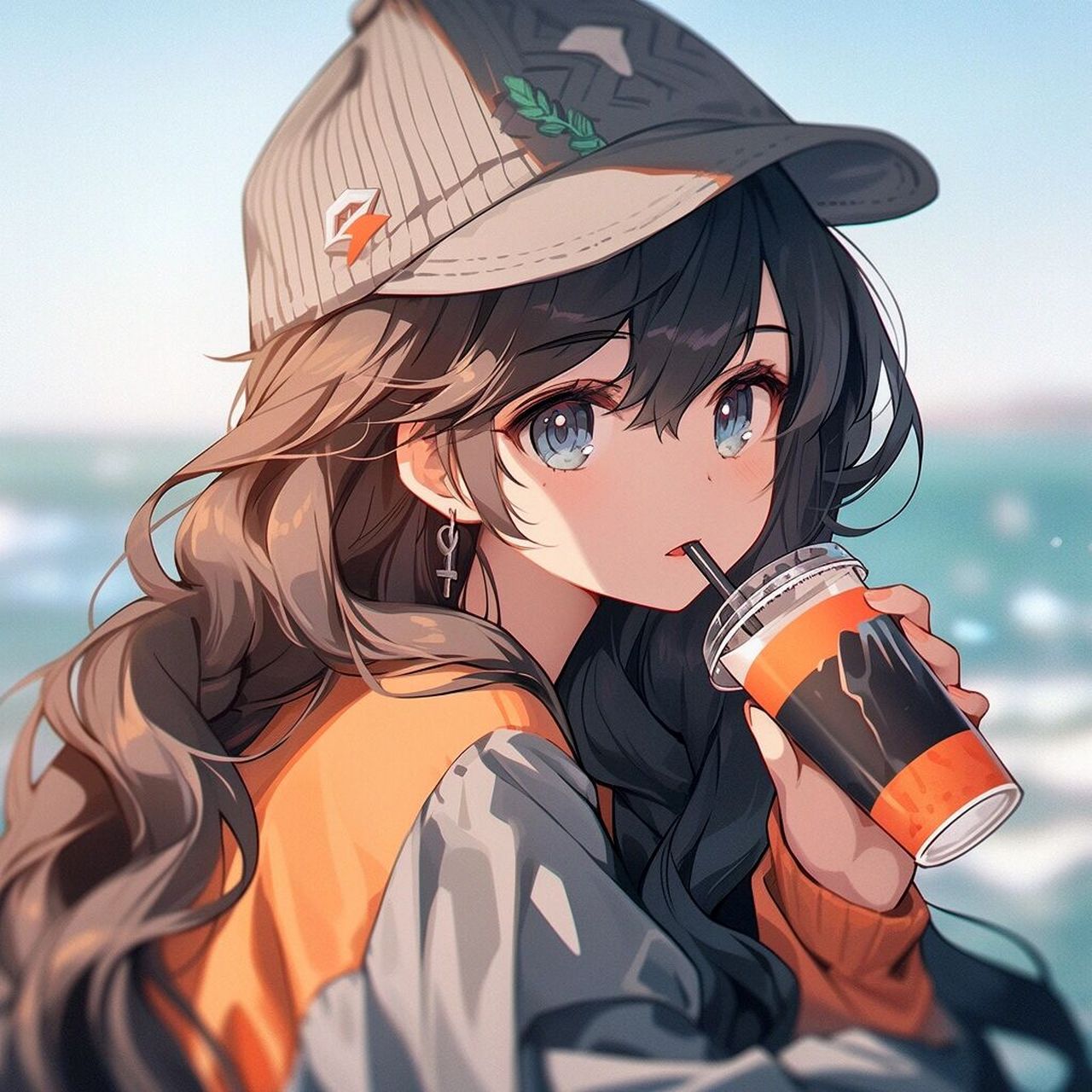 情侣头像 ▏动漫情侣头像 请你喝夏天的第一杯奶茶