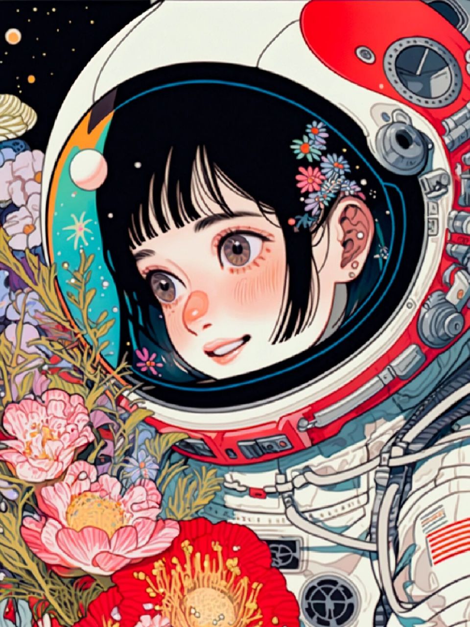 宇宙少女73年味滿滿的國潮頭像 星辰大海中的宇宙少女