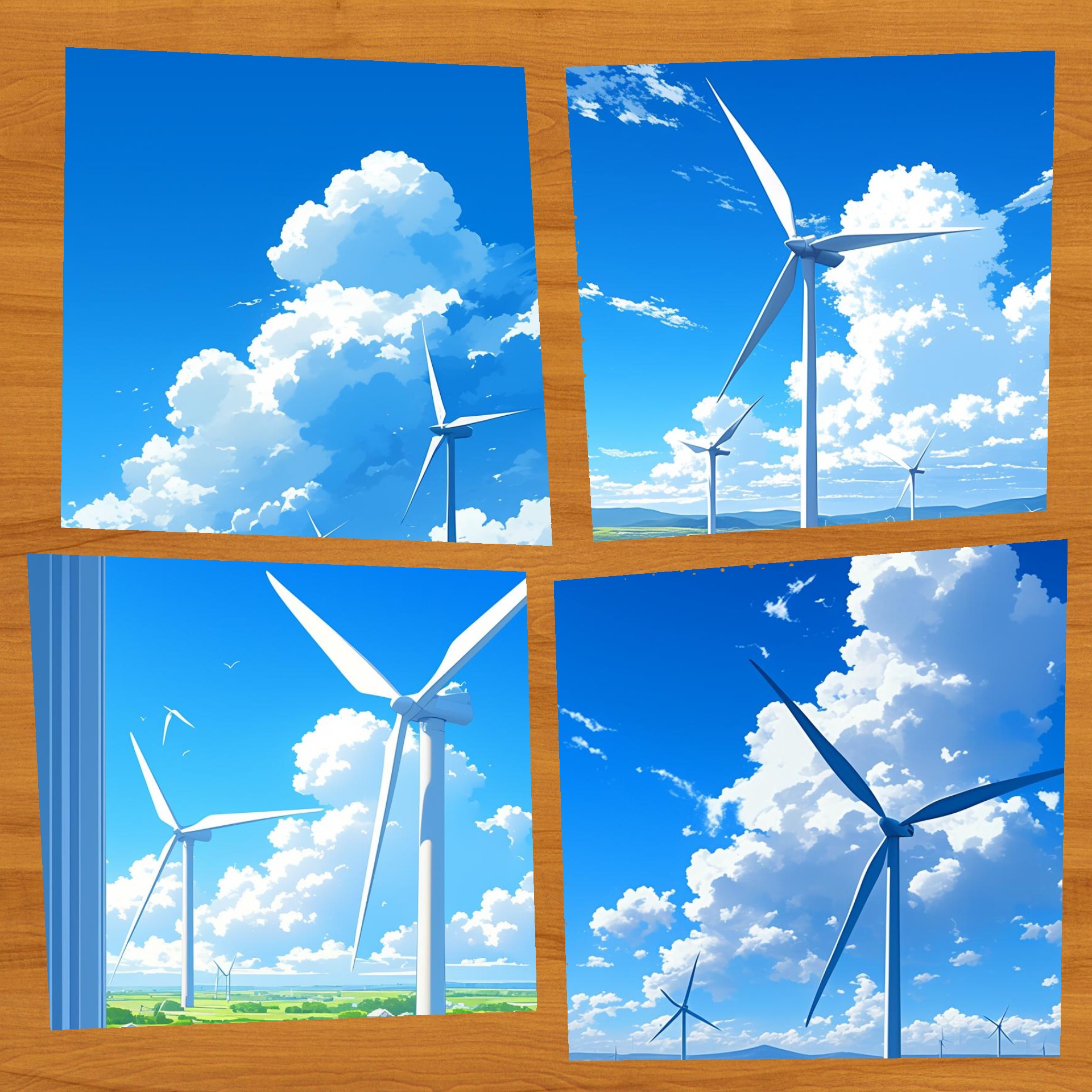 电力风车高清壁纸精选 风力发电,绿动未来!精选风车壁纸,清新又治愈