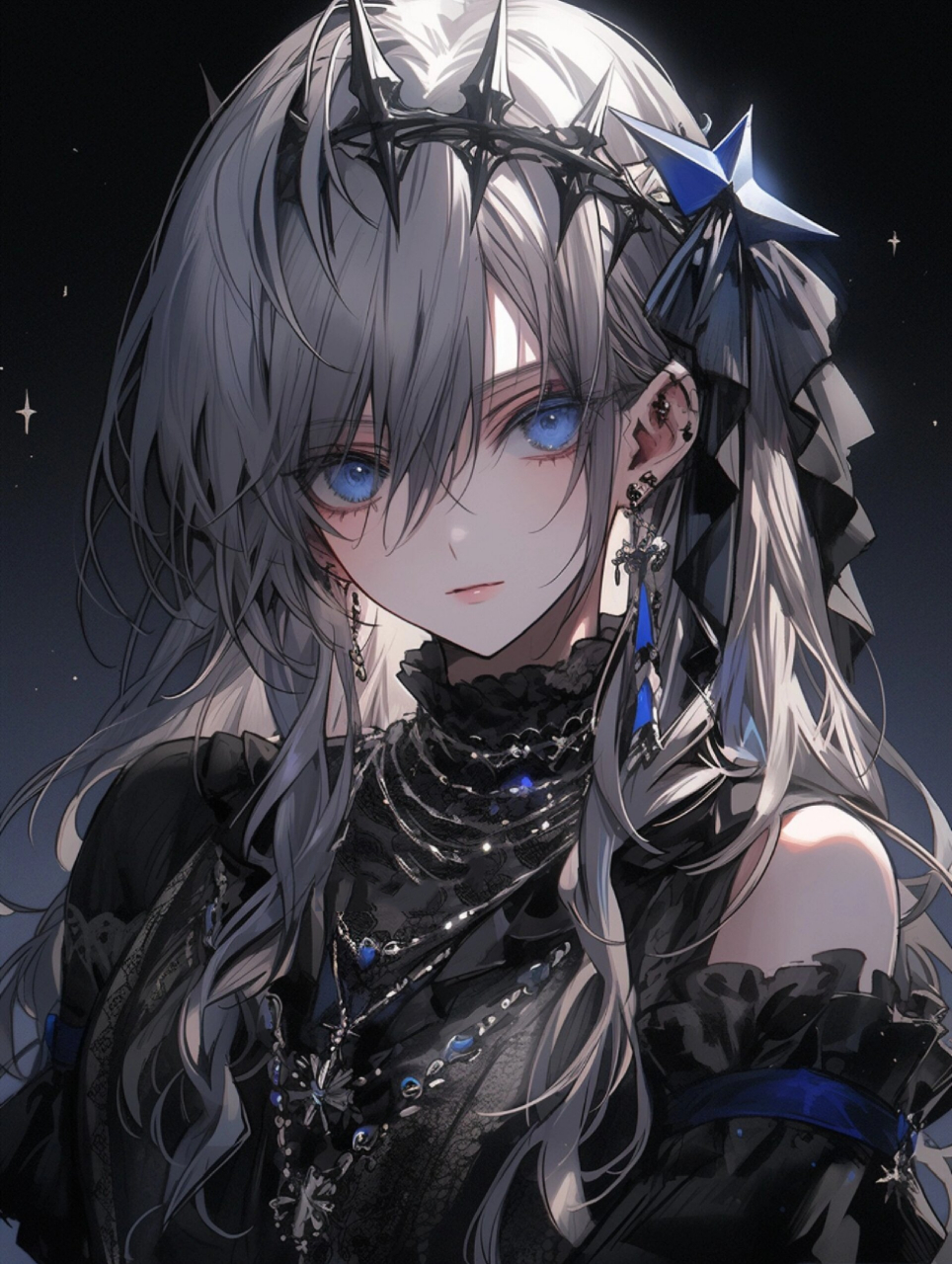 暗黑哥特风格系列头像丨烟火里谋生 烟火里谋生  月光下谋爱