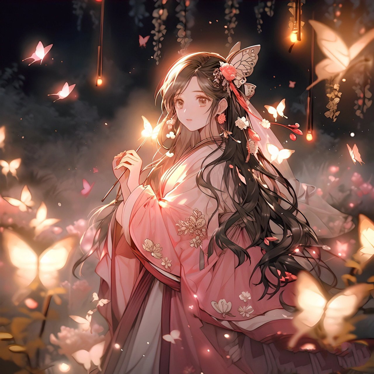 愿化作蝴蝶,永远守护你!▏古风女生头像
