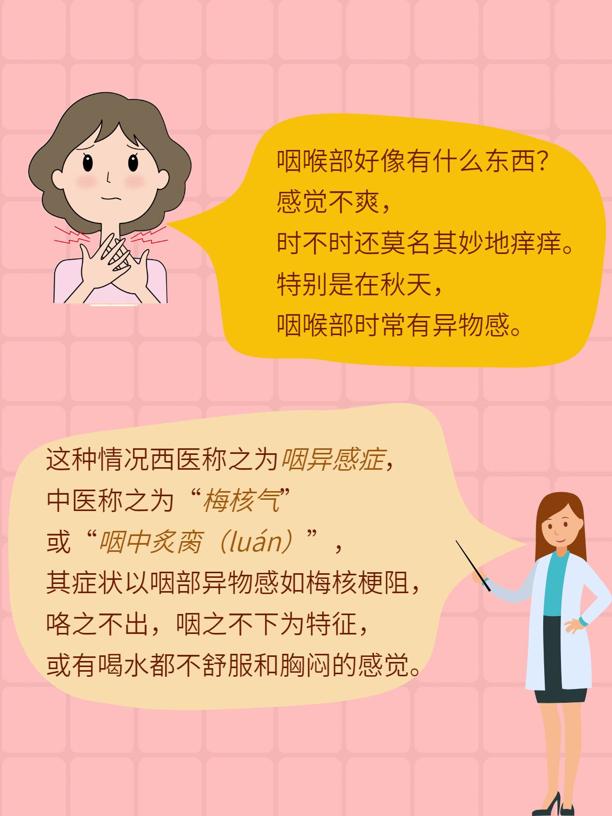 咽异感症是什么?如何改善? 01咽喉部好像有什么东西?