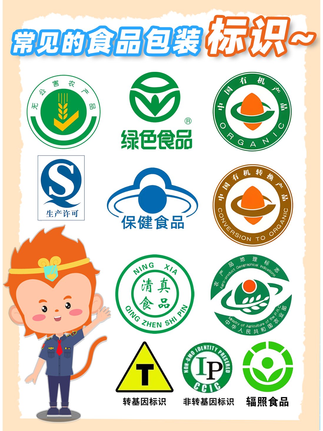 常见的食品包装标识
