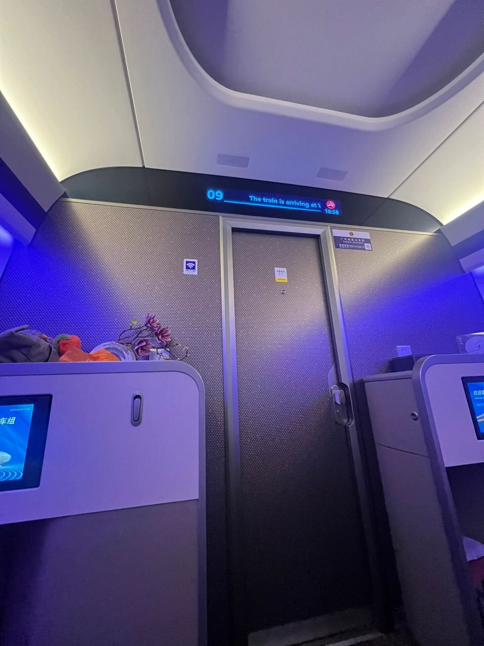 第一次坐可以躺着的高铁商务座 从武汉回长沙,没有二等和一等座了
