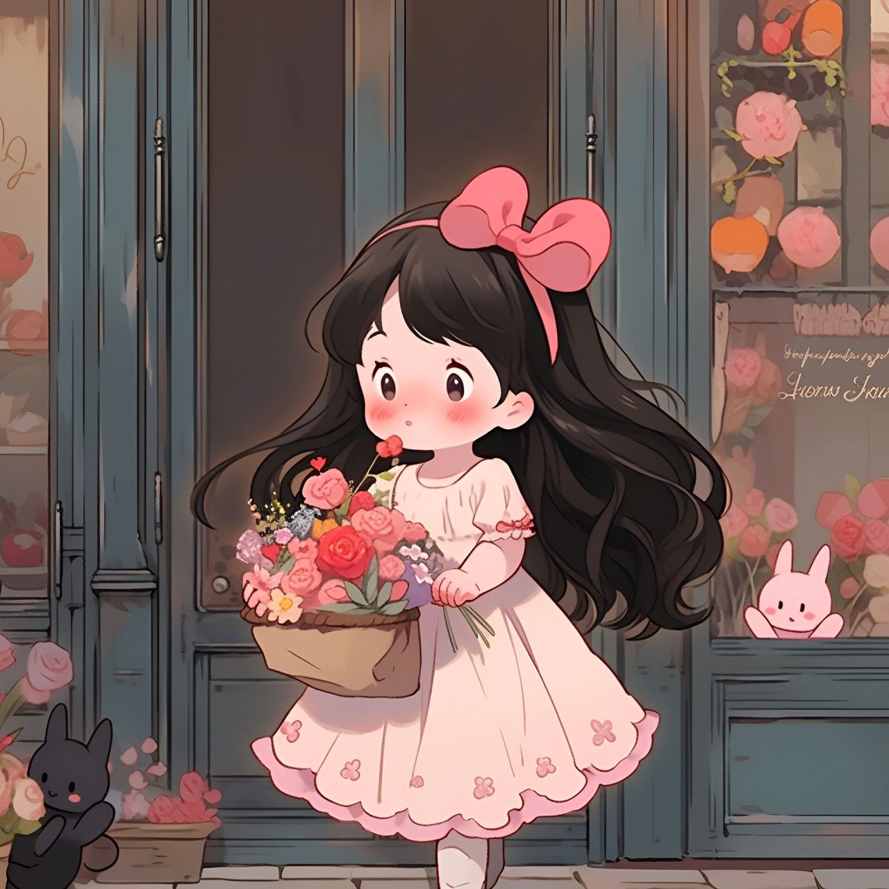 可爱又甜蜜的手捧花情头93/爱你不止一点点 姐妹们,被催更的情头来