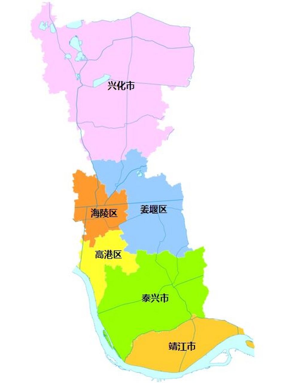 泰州地图板块图片