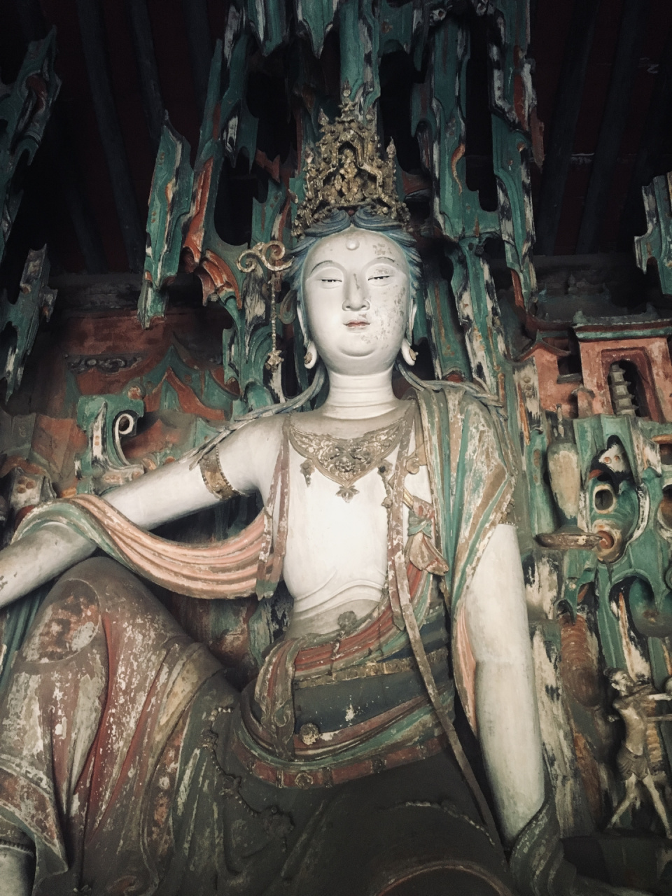 自在观音像 "至于称观世自在者,观世界形能自在无碍,对苦恼众生能自在