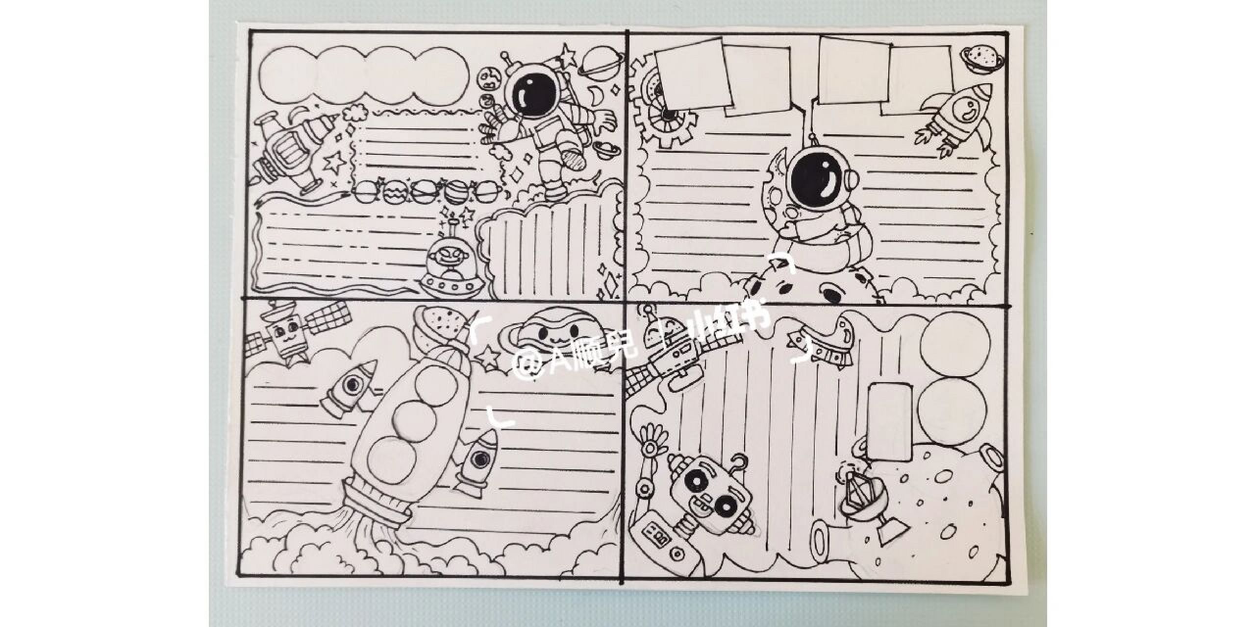 科幻画丨科技手抄报