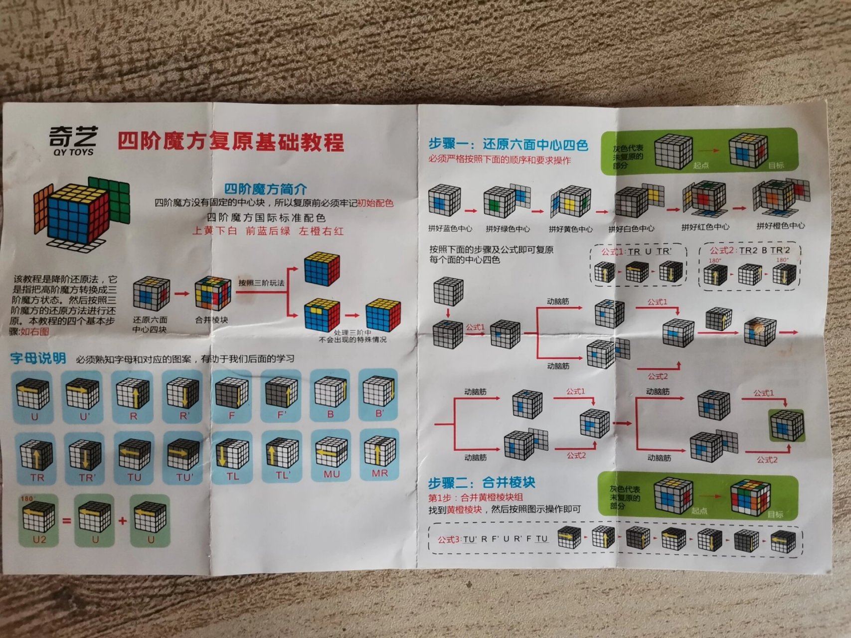 四阶魔方还原教程