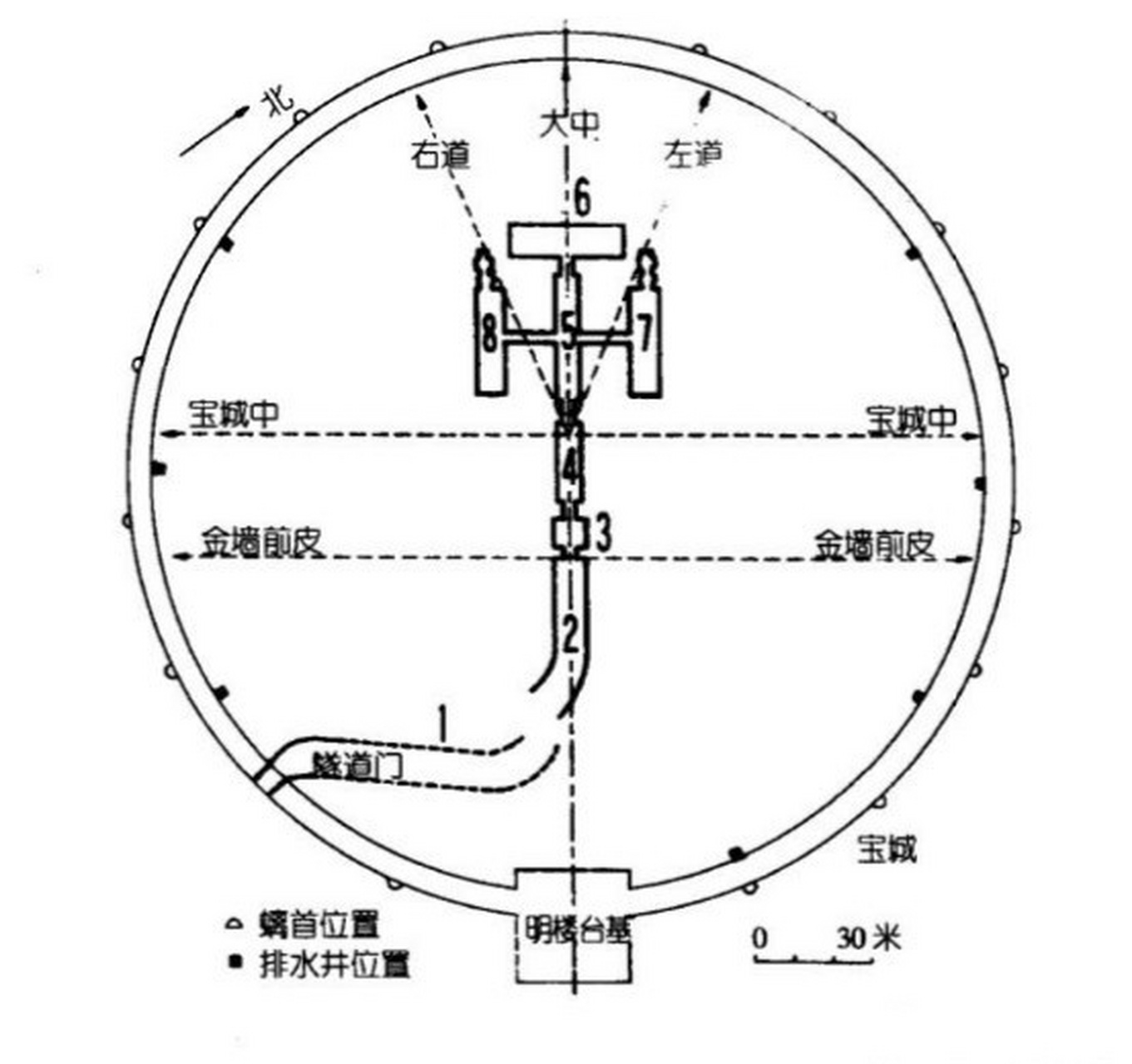 定陵入口示意图图片