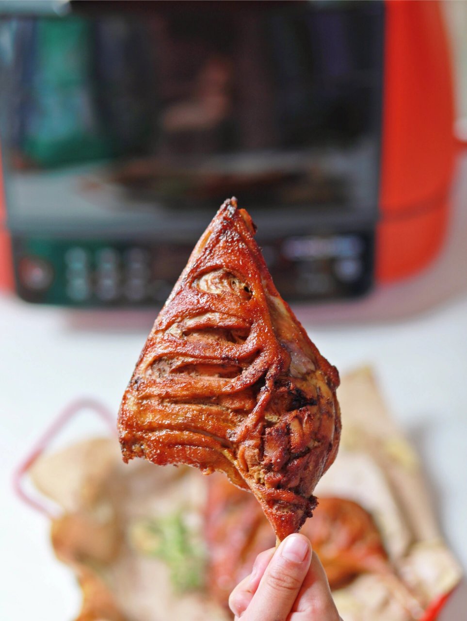 肉香73空气炸锅就能做的奥尔良大鸭腿 98周末宅家孩子想要烤鸭腿