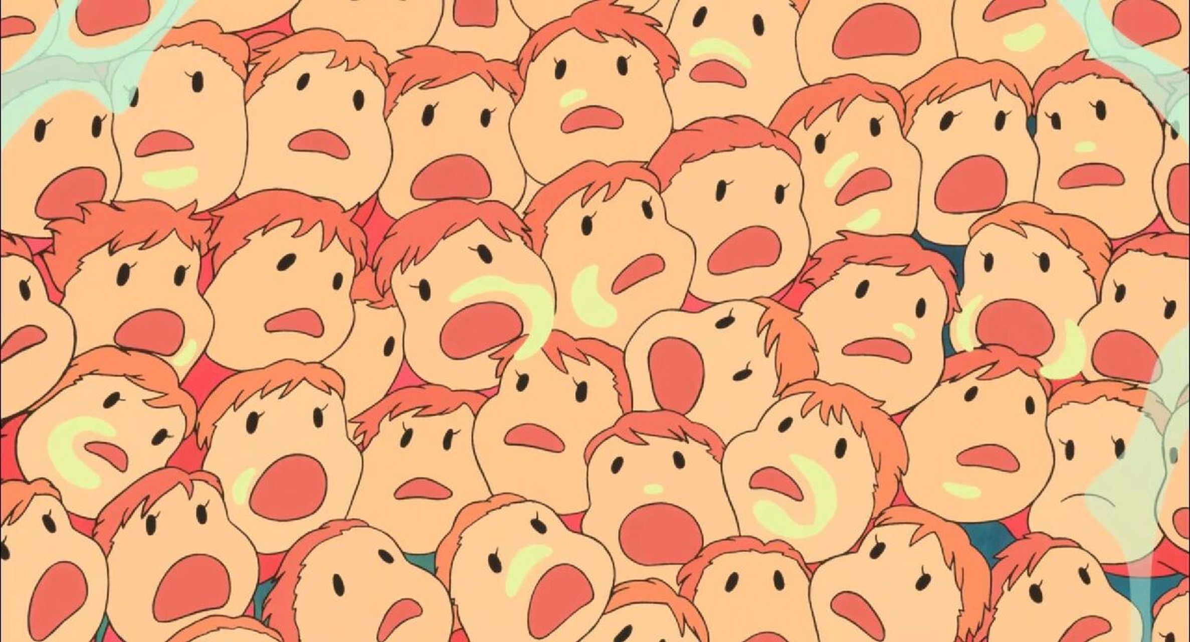 波妞壁纸(二) 电脑壁纸 小波波也太可爱了吧~ 宗介家的小房子