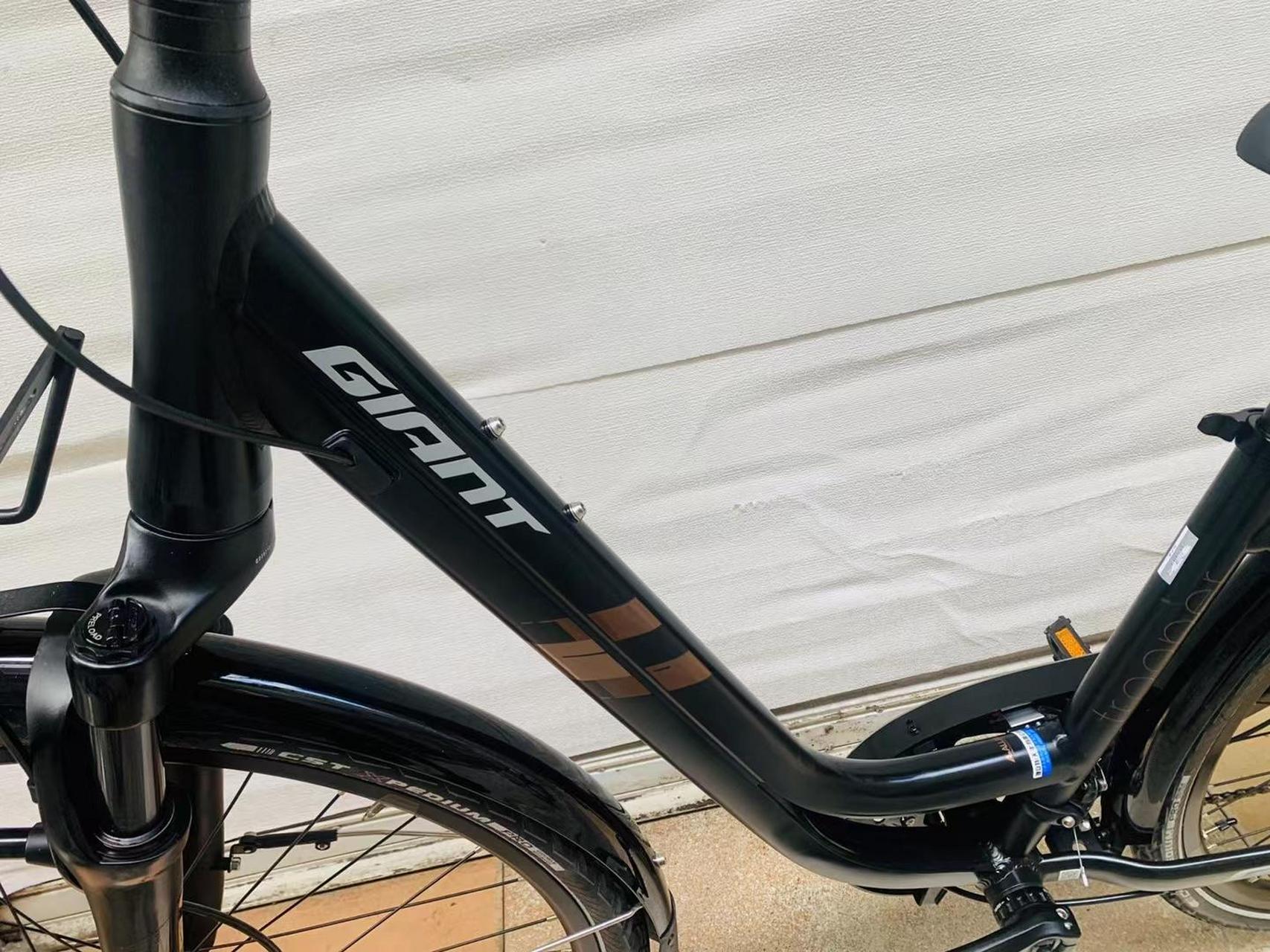 捷安特帝柏5300,旅行车, 配置禧玛洛30速油压碟刹,中空一体牙盘,肩控