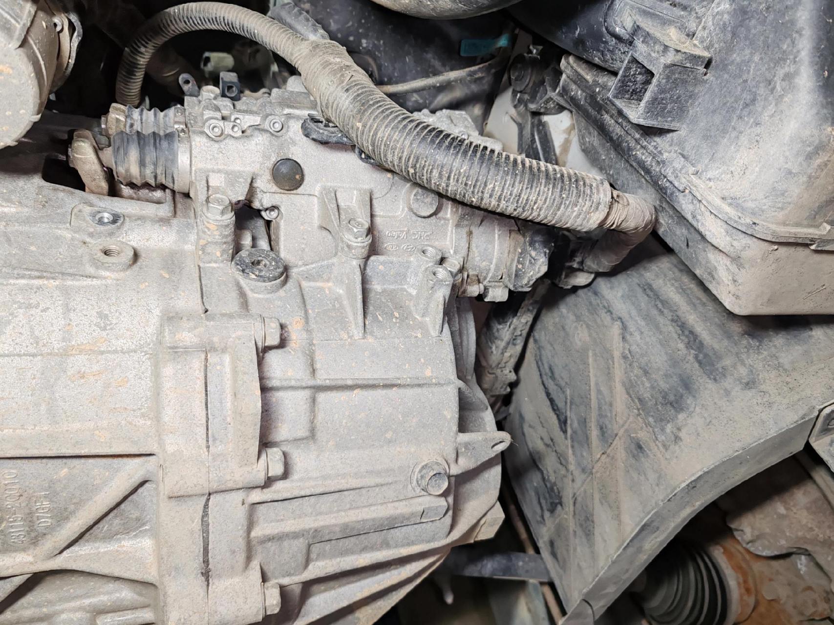 现代领动双离合变速箱没有奇数挡,报一档齿合不良,离合器执行器修复后