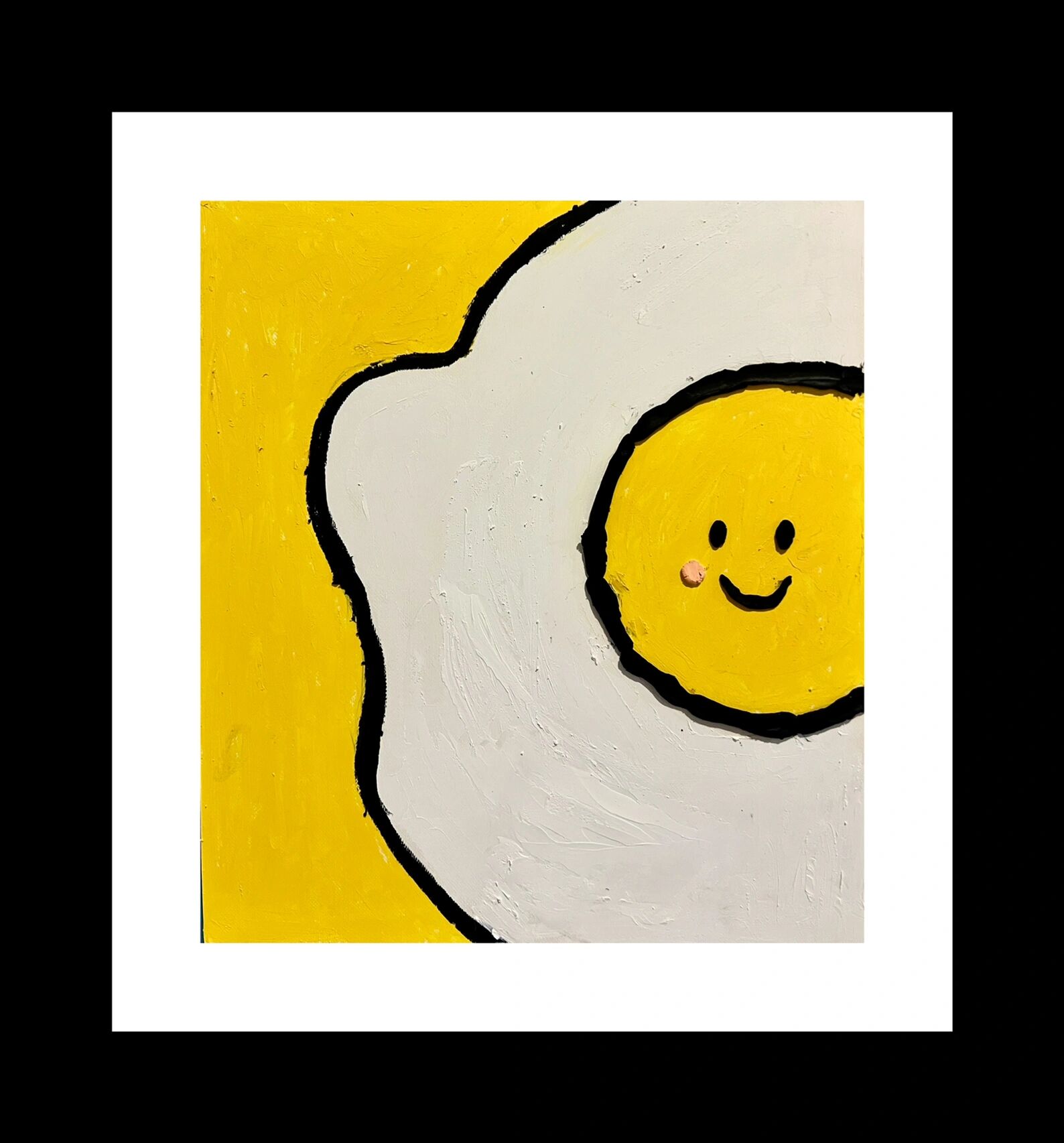 油画棒简单又好看系列《笑脸太阳》 黑色边用油画棒直接画就行了,油画