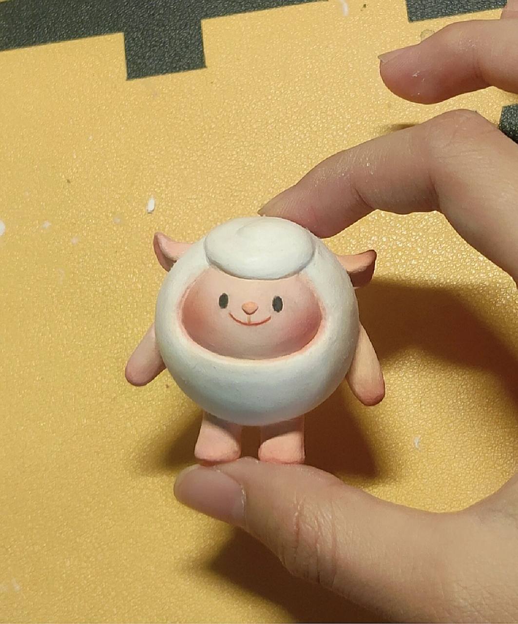 哈哈哈开玩笑啦,石塑粘土客单展示,蛋仔派对小羊