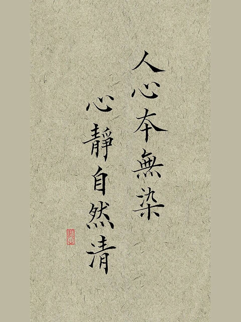 手写壁纸|古风毛笔小楷书法练字零基础教程 修心篇很喜欢的静心文案