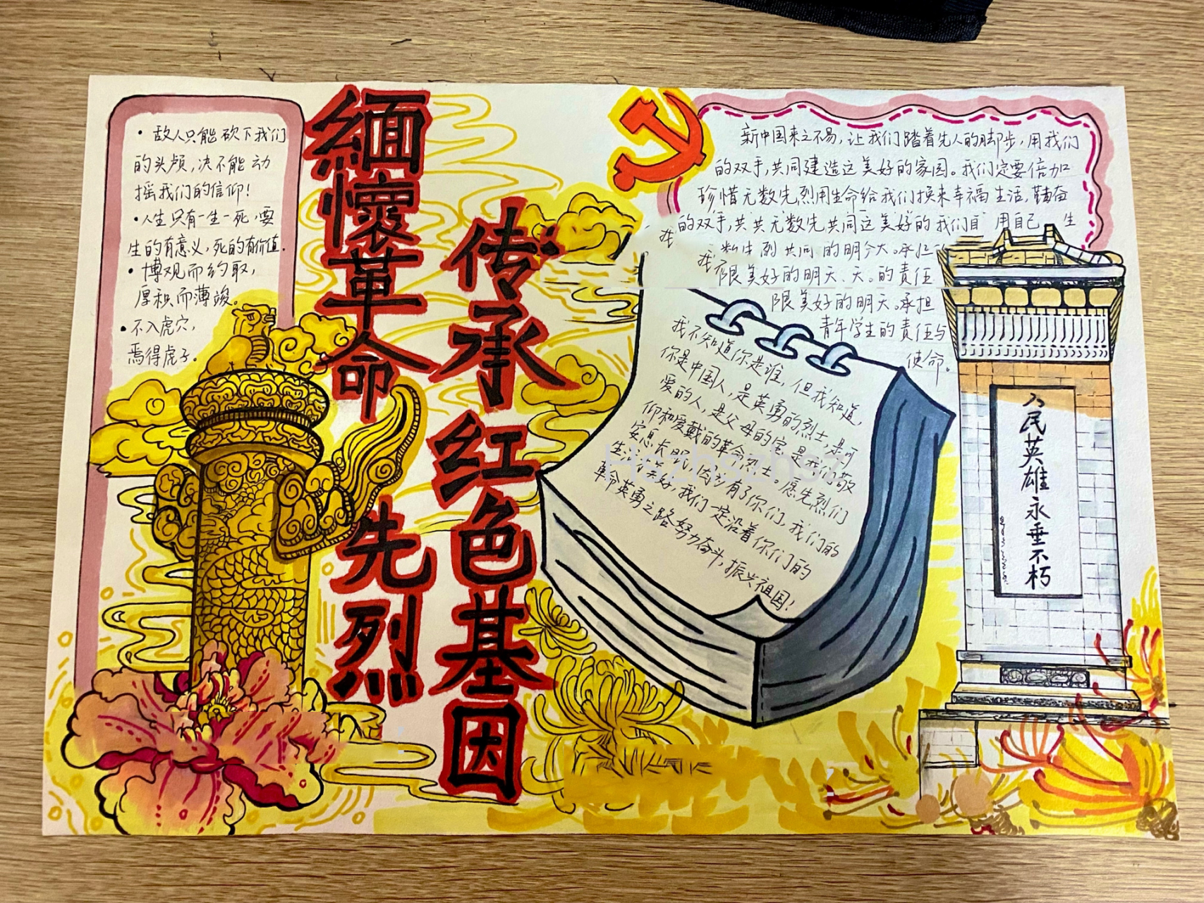 手抄报/主题画 图上大小8k 马克笔上色 内容原创 	 持续更新 感谢喜欢