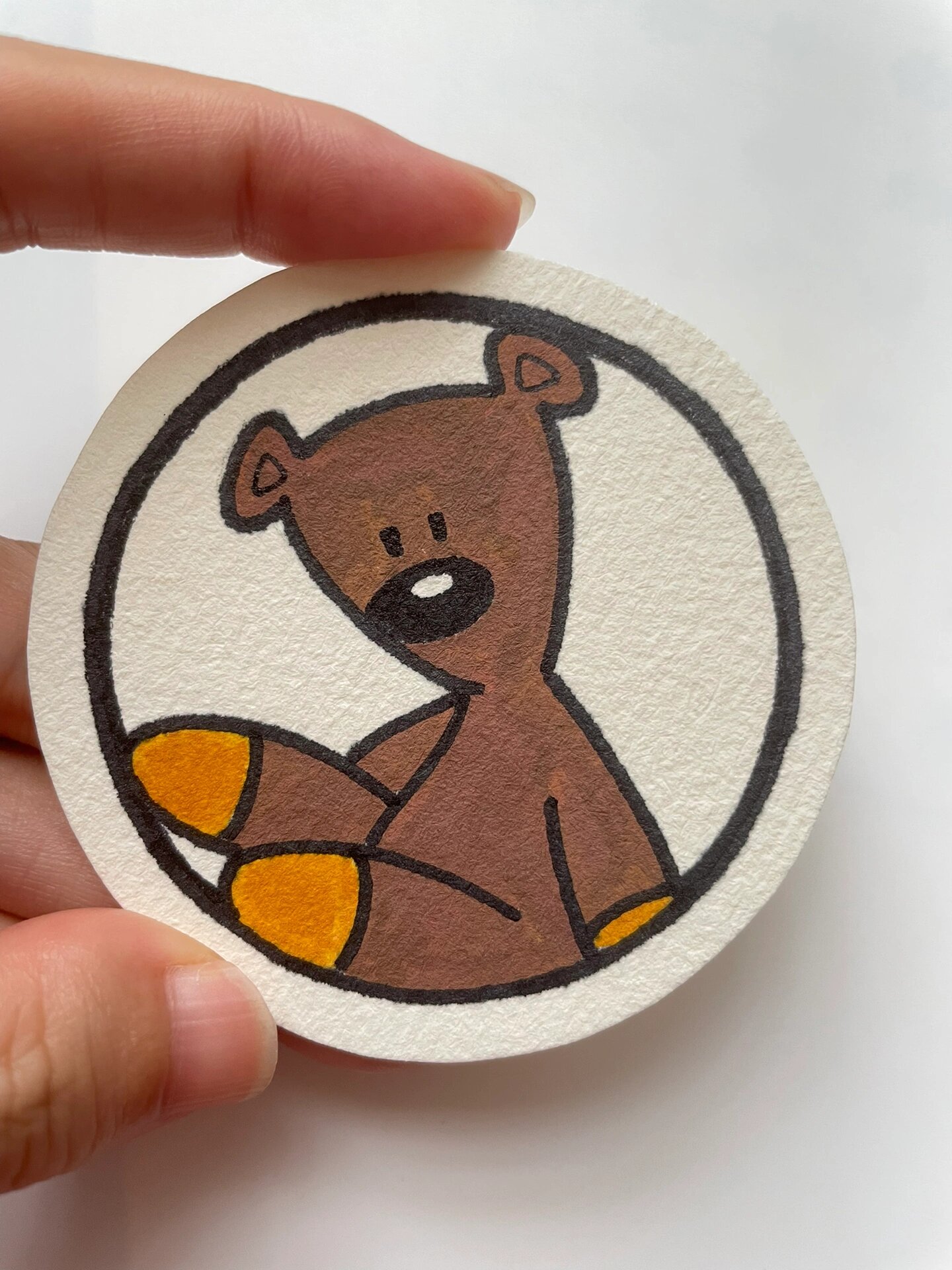 自制书签🔖憨豆先生的小熊🐻附教程