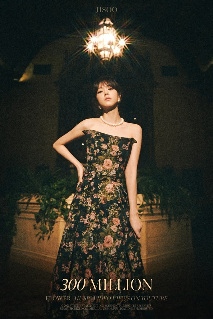 【blackpink jisoo 的《flower》mv 在 youtube 上的观看次数突破 3