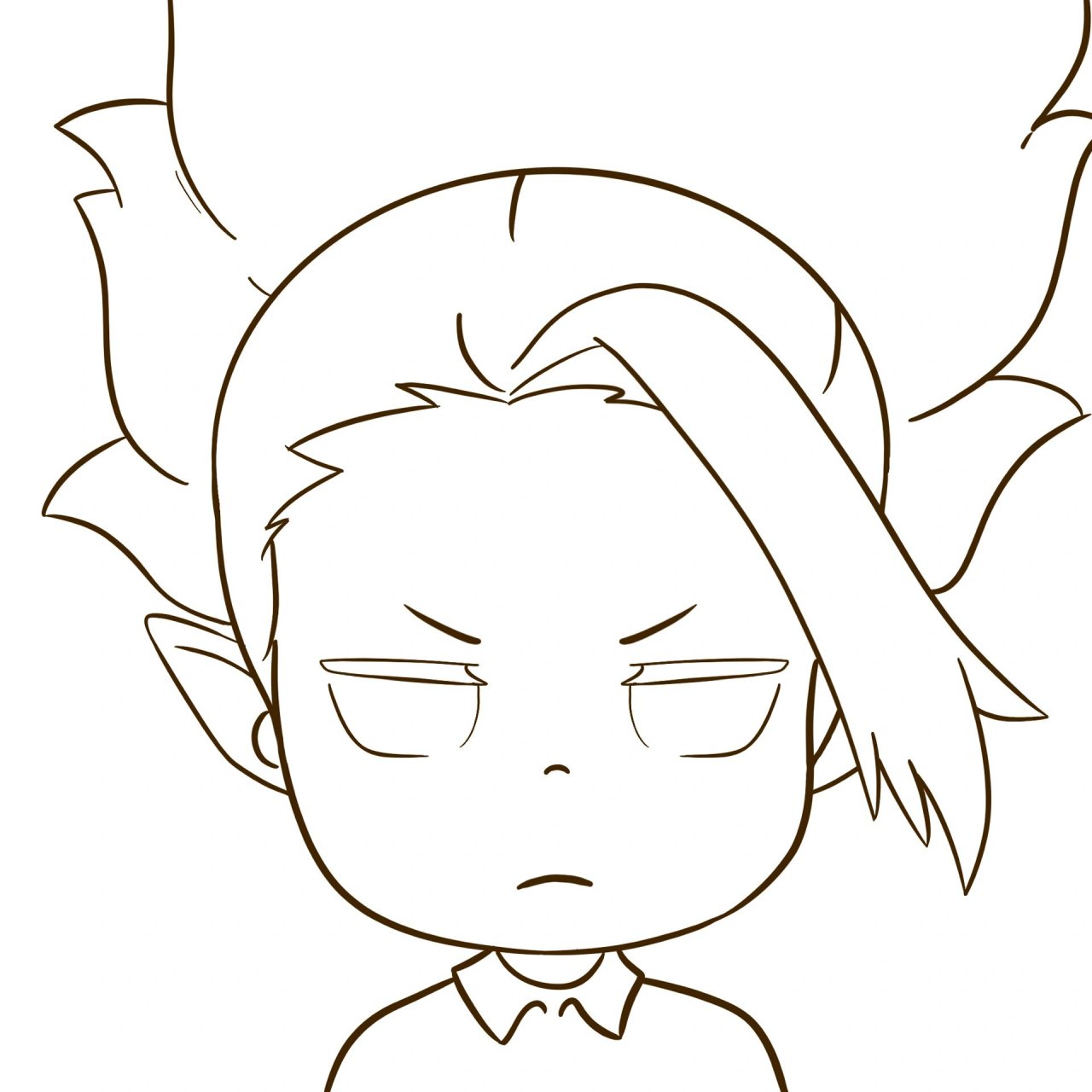 看这个百鬼幼儿园的酒吞童子怎么画吧! 酒吞童子:你也很强!