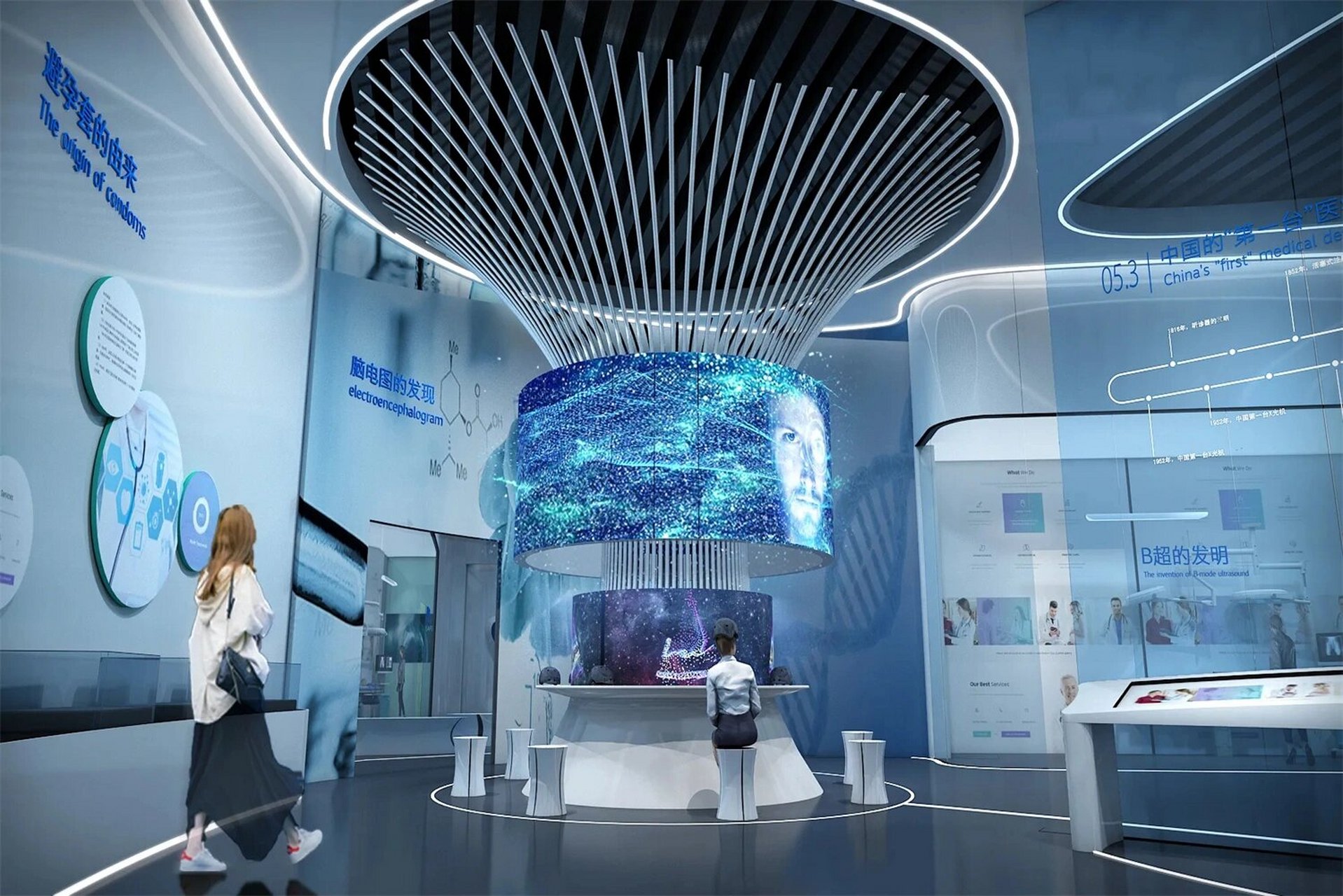 医疗器械展厅·展馆设计|高级定制 随着科技的不断发展,医疗器械展厅