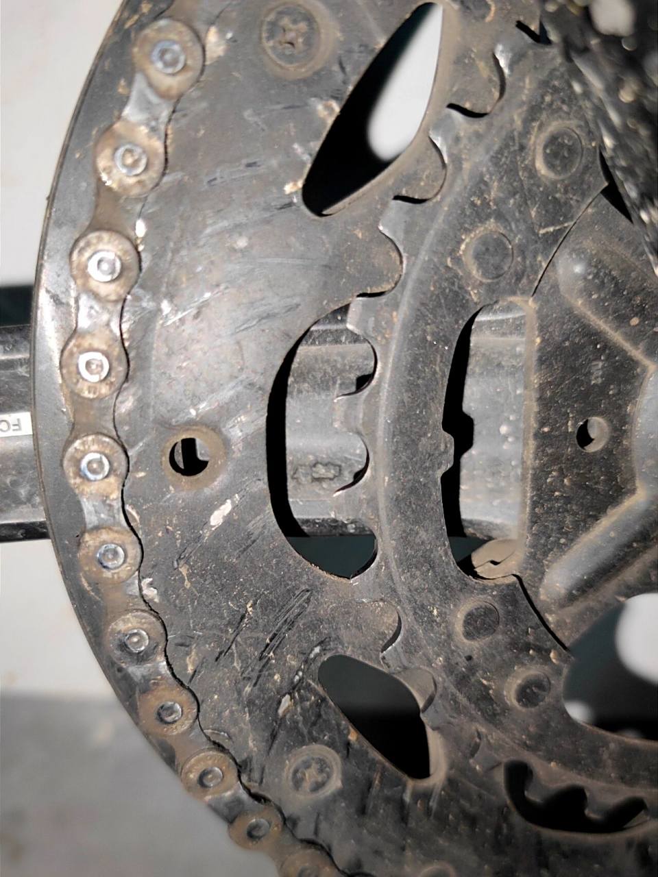 公路车牙盘磨损程度 我都没有想到 昨天看了牙盘价位,禧玛诺378一个