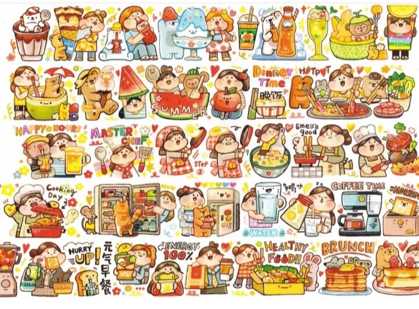 肉球手帐素材贴纸 我来更新手帐贴纸素材了,这次是肉球的