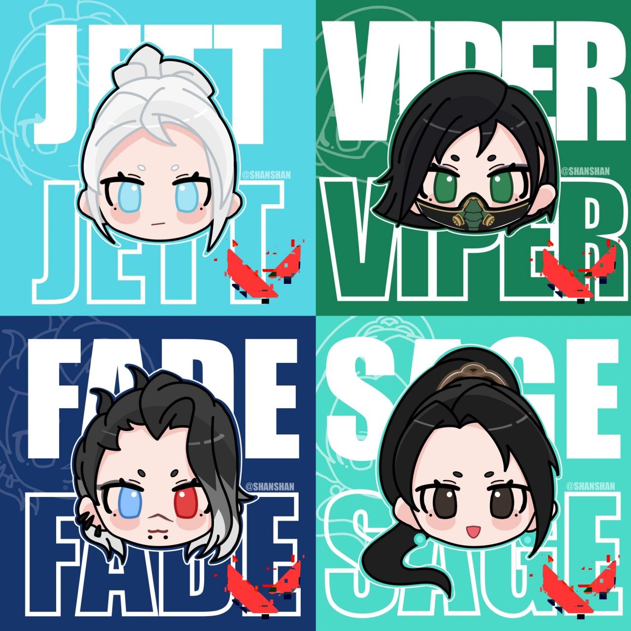 瓦罗兰特q头第一弹 头像背景随意使用~  07商用转载二改抹水印