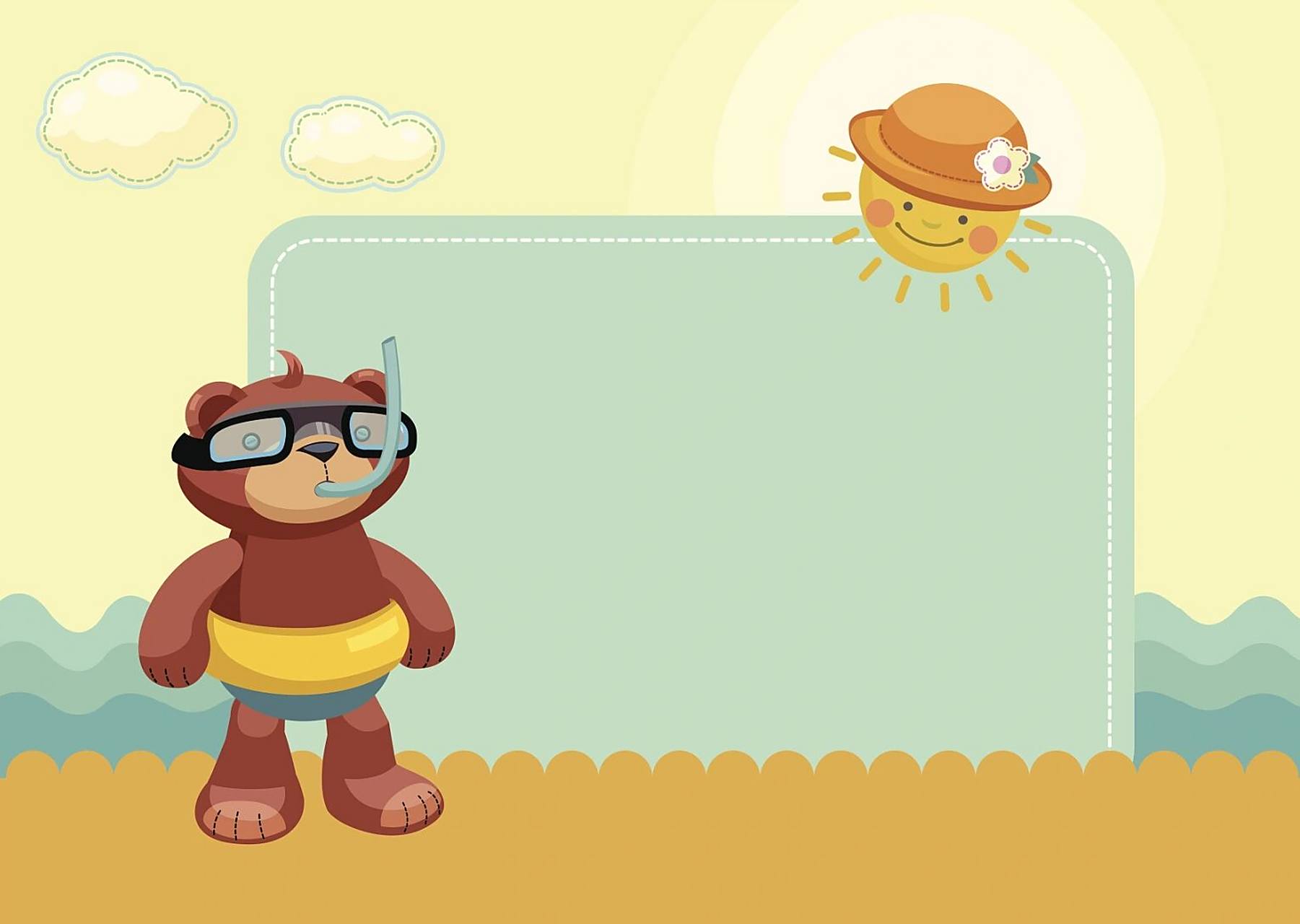 可爱卡通ppt背景图 可爱卡通ppt背景图!