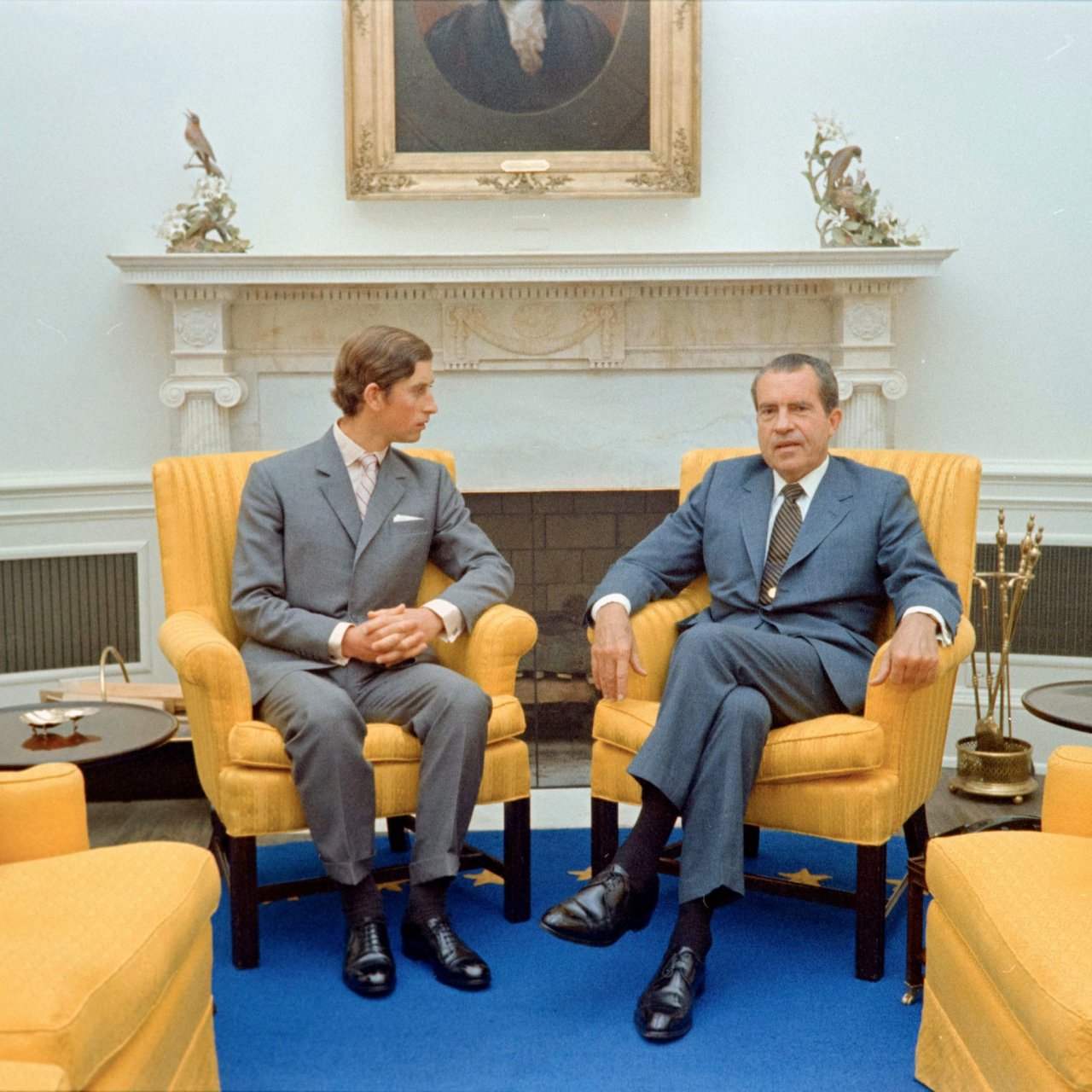 1970年,威尔士亲王查尔斯王子,访问美国.