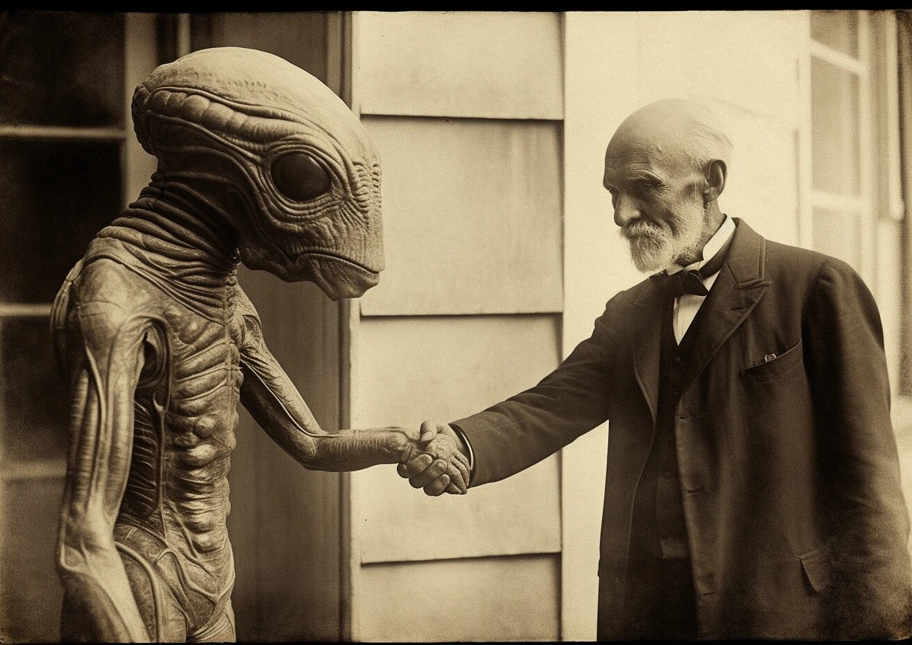 历史老照片02,外星人来到地球