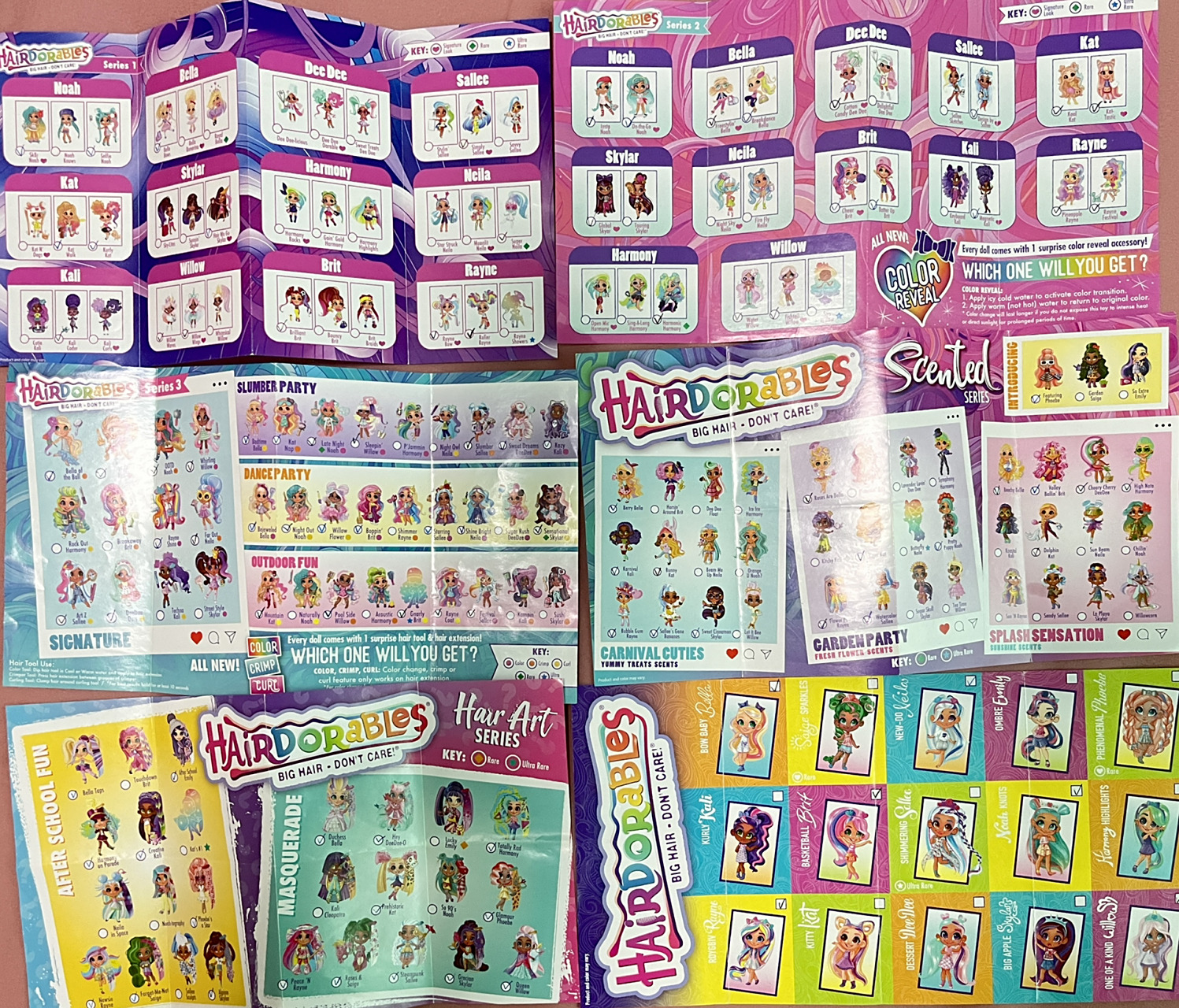 美发娃娃1-6代图鉴大全 最近又在疯狂的收美发娃娃最喜欢三代and四代