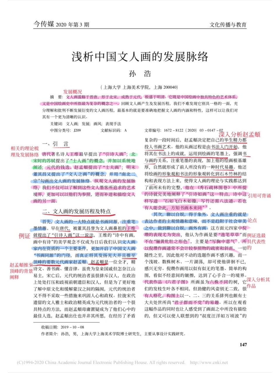 论述题素材‖中国文人画发展脉络及特点 有关中国文人画的发展历程