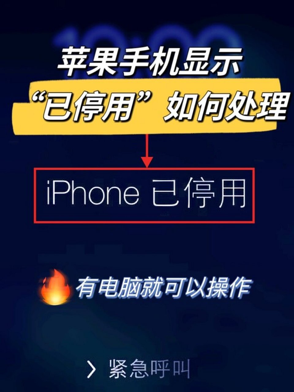 iphone已停用壁纸锁屏图片