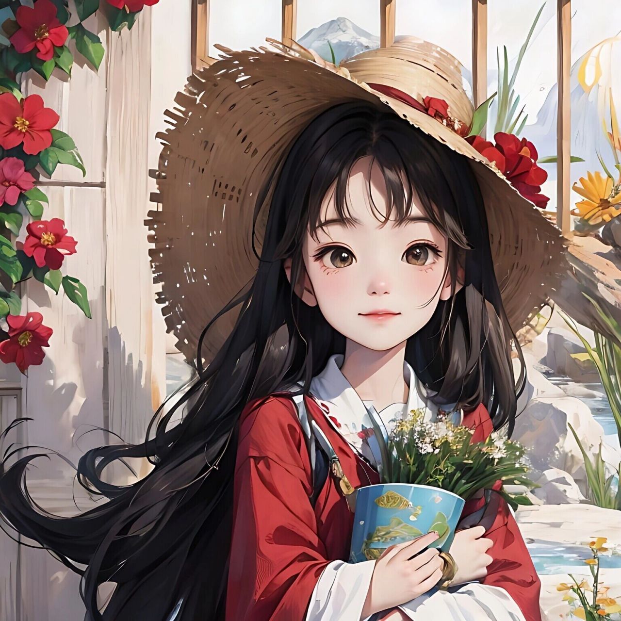 最美不过四月天,女生头像 有人说:这个世界上有两种人,喜欢宫崎骏动画