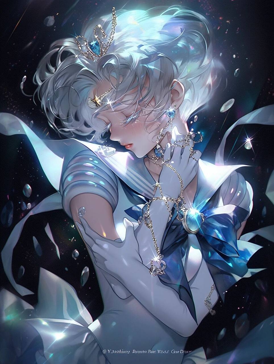 midjourney i 美少女战士—水星 美少女战士水星