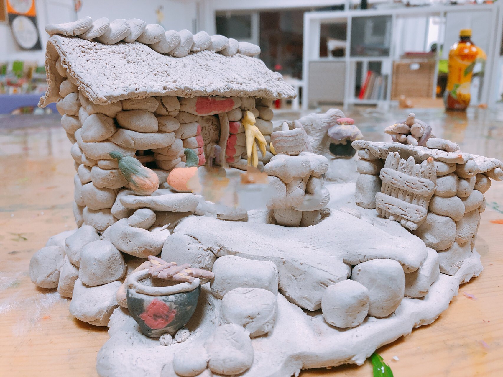 陶艺制作——一组老房子作品