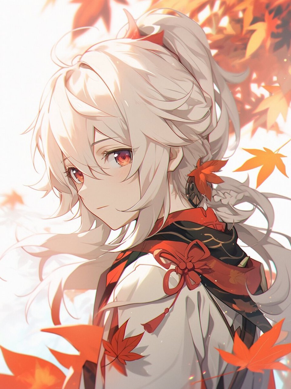 【原神插画】枫原万叶丨精美壁纸 (含完整咒语)左下角进入 	 枫原万叶