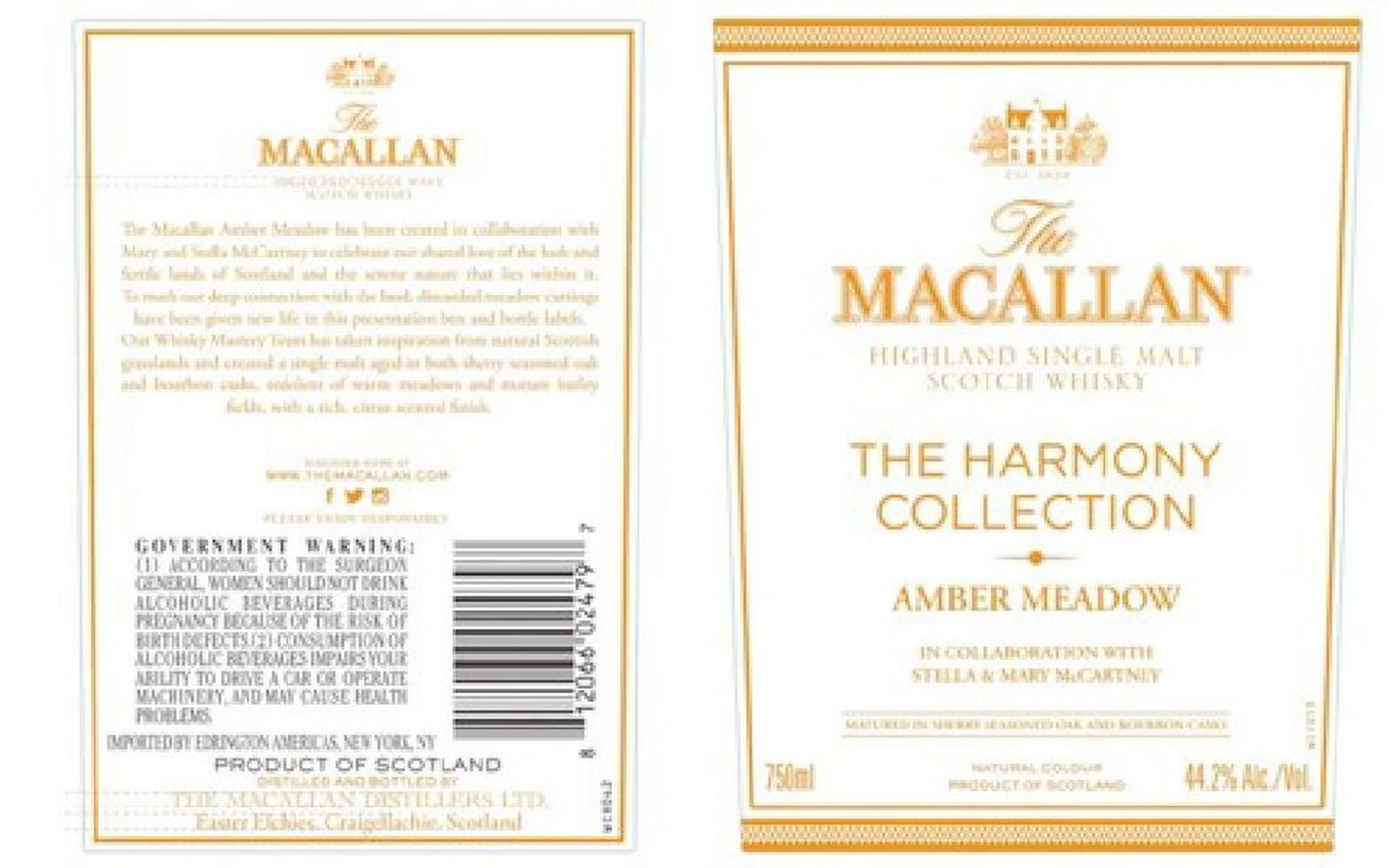 麦卡伦harmony新款amber meadow酒标现身 麦卡伦的harmony系列又推出