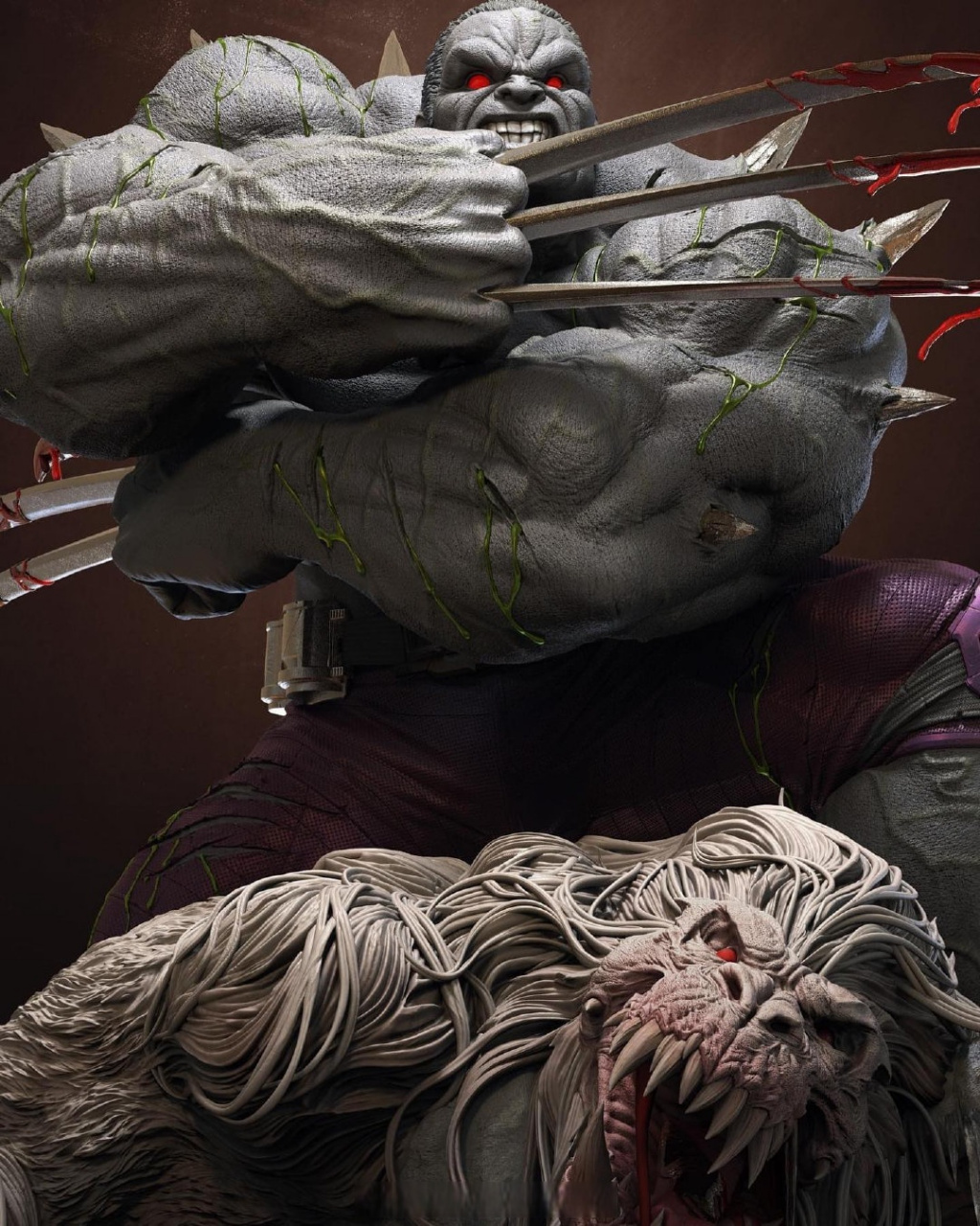 61weapon h vs wendigo  武器h vs 雪怪温迪戈  61sculpted by