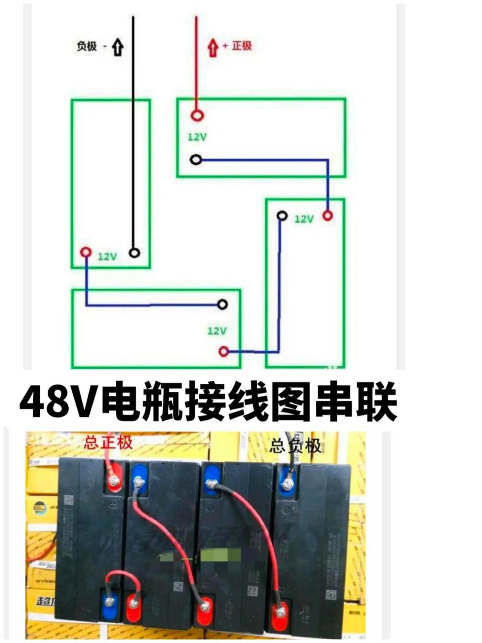 电瓶车电池接线图5个图片