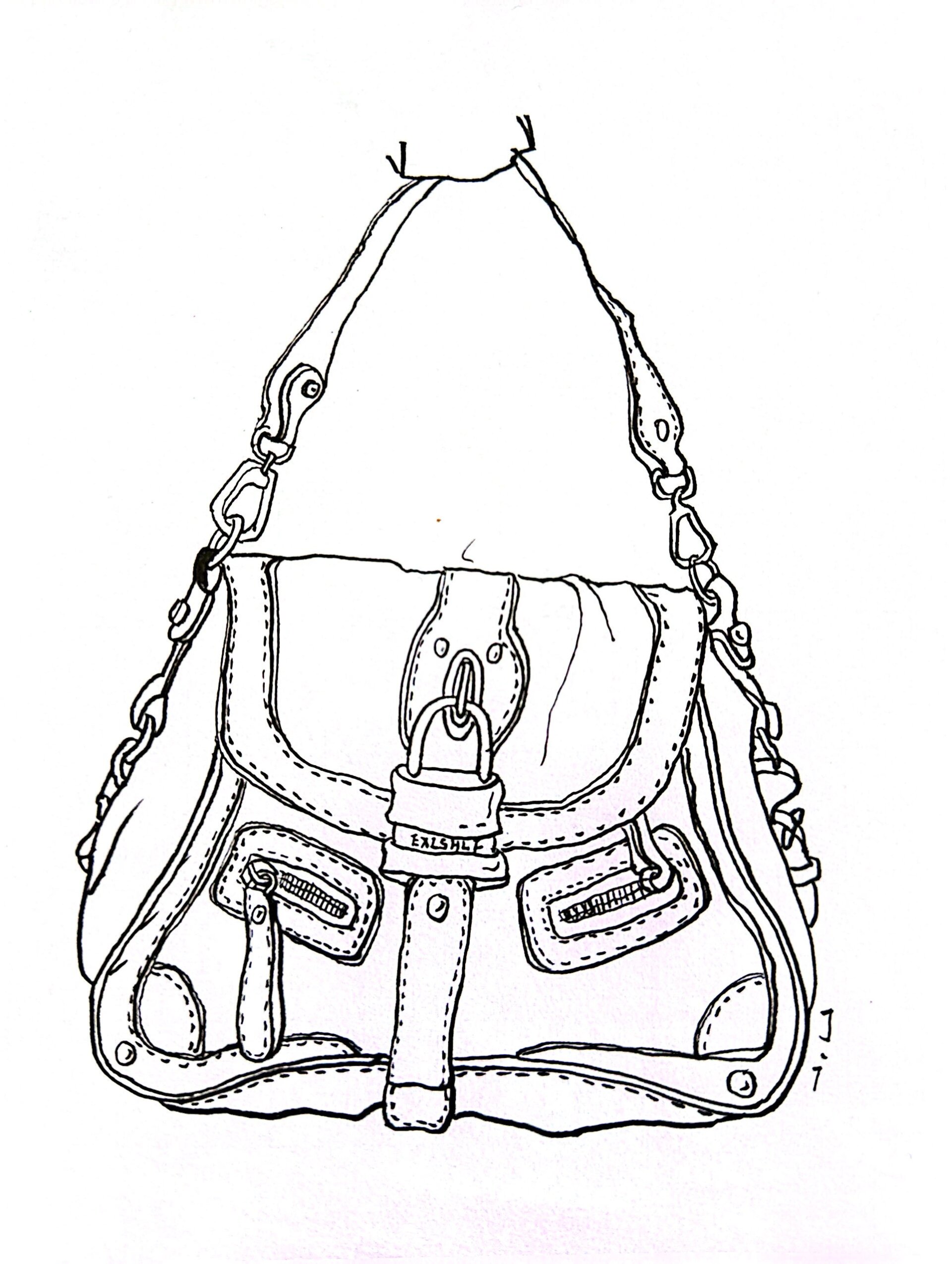 速写包包  提笔就画,越练越熟.