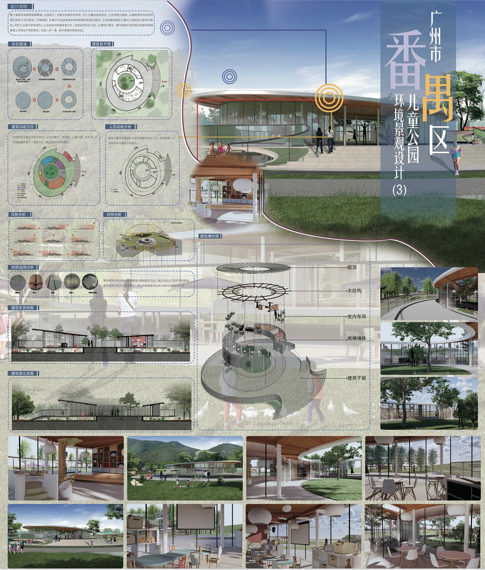 儿童公园建筑展板 儿童公园